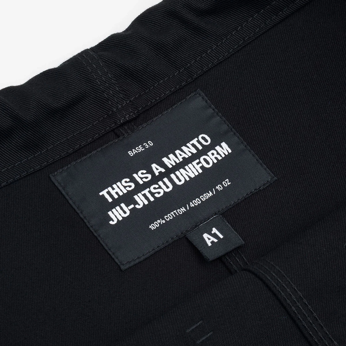 BJJ Gi Manto Base 3.0 Negro-blanco - Image 10
