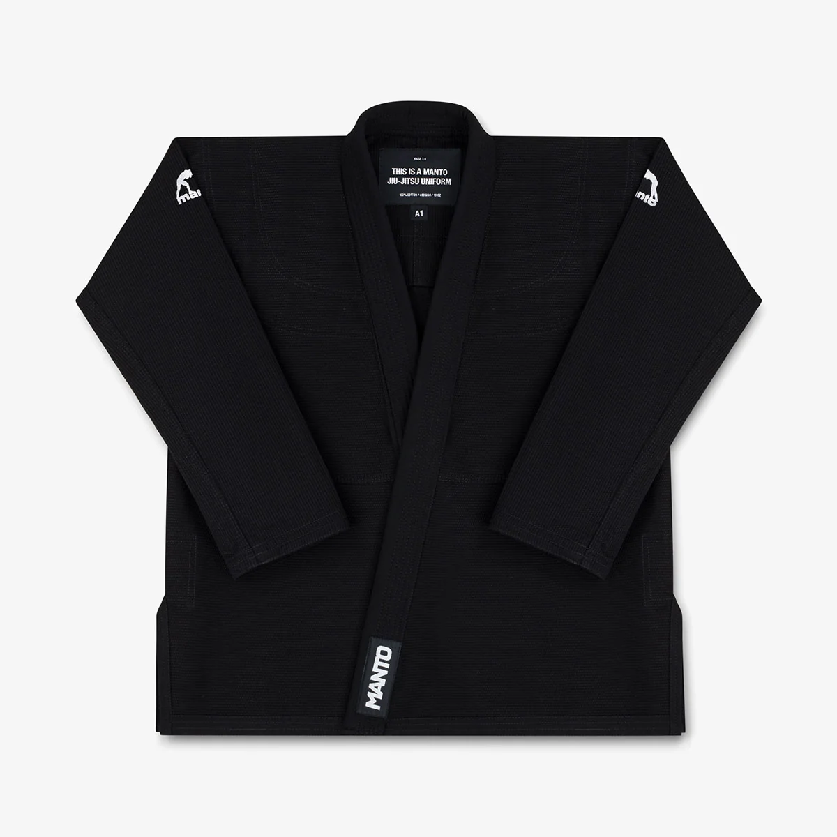 BJJ Gi Manto Base 3.0 Negro-blanco - Image 2