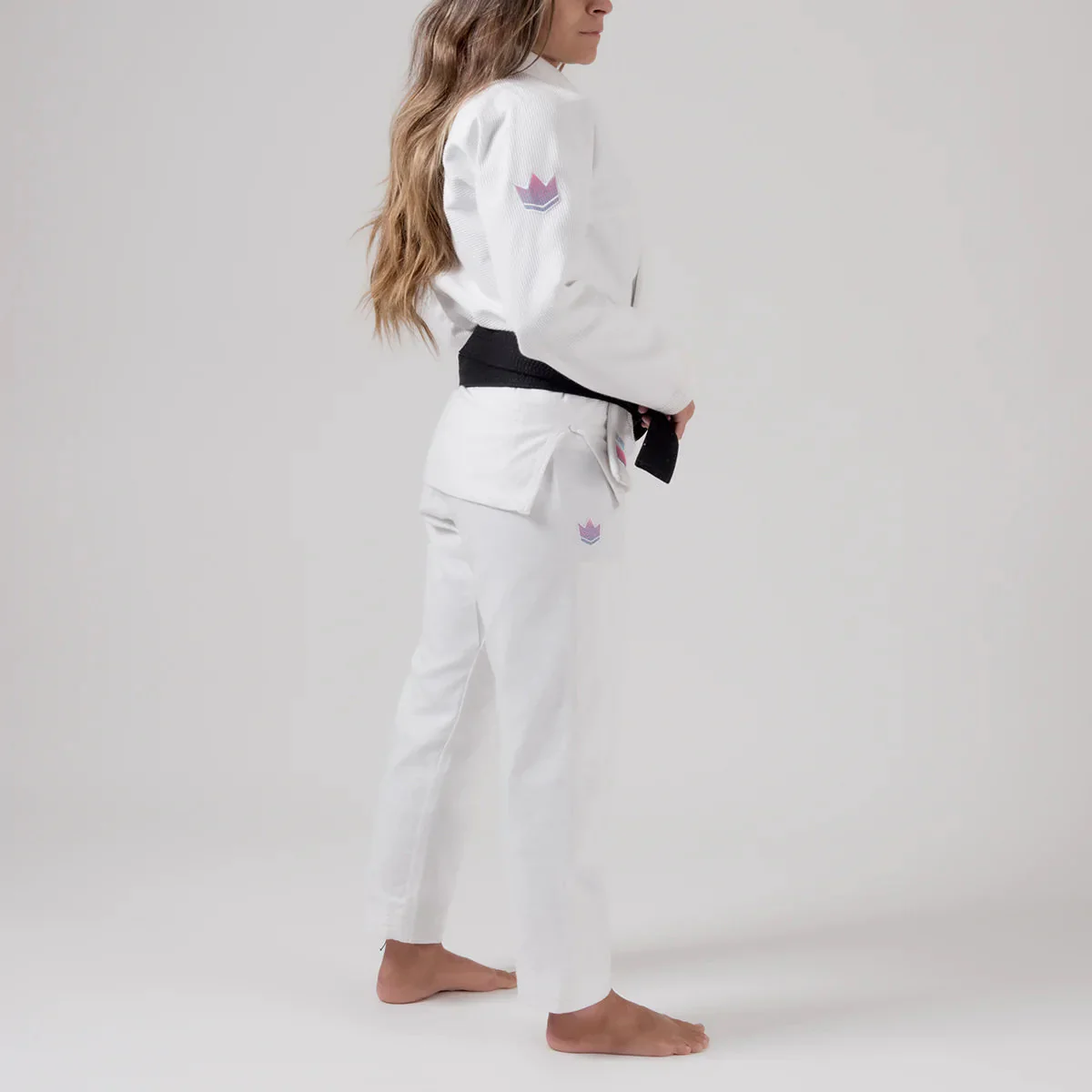 BJJ Gi Mujer Kingz Empowered Blanco - Image 5