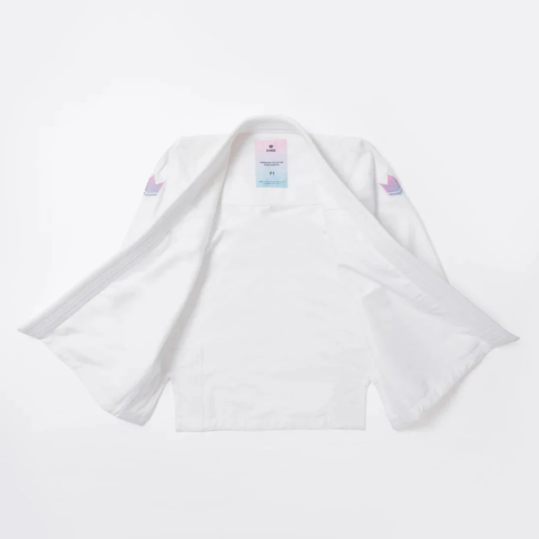 BJJ Gi Mujer Kingz Empowered Blanco - Image 7