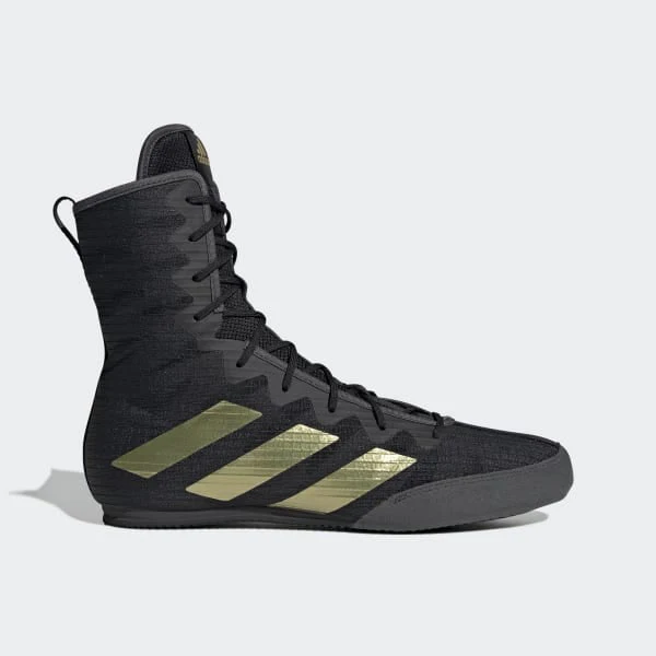 Botas de boxeo Adidas Box Hog 4 Negro-oro 