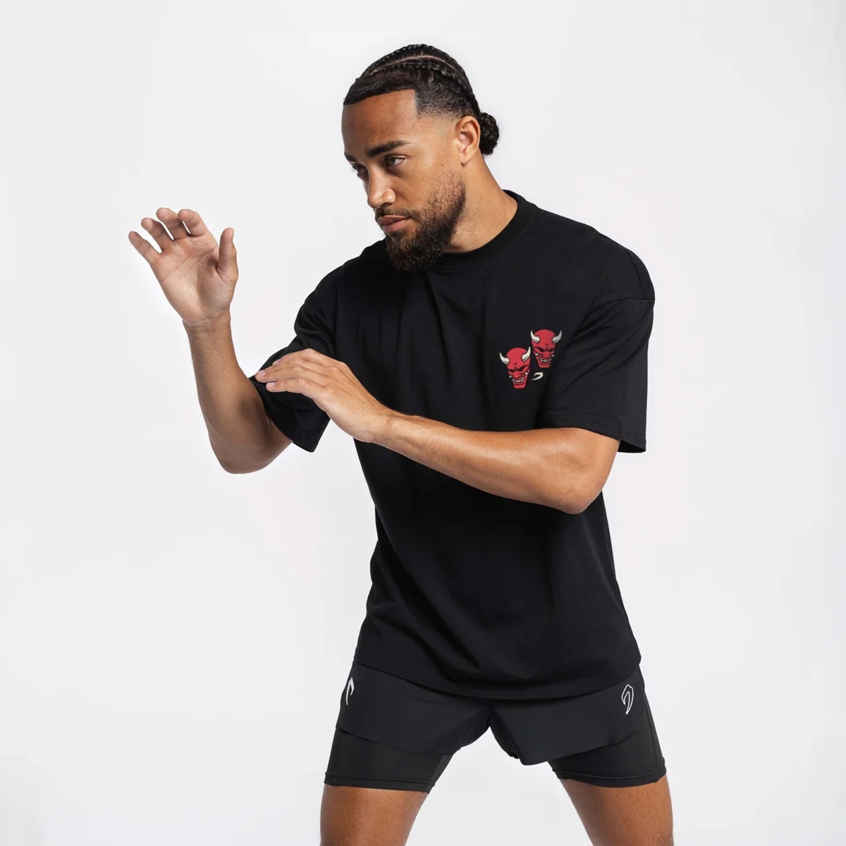 Camiseta Boxraw Death Before Dishonor Oversize Negro  - Image 4