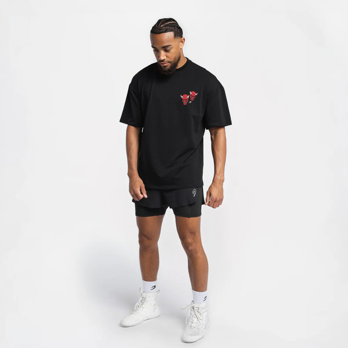 Camiseta Boxraw Death Before Dishonor Oversize Negro  - Image 7