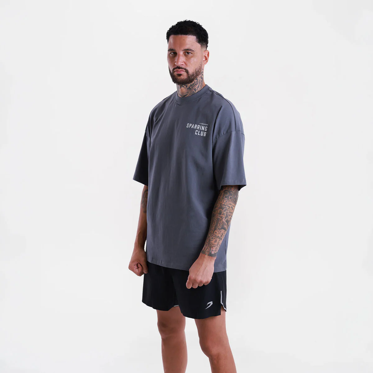 Camiseta Boxraw This Is My House Oversize Gris  - Image 3