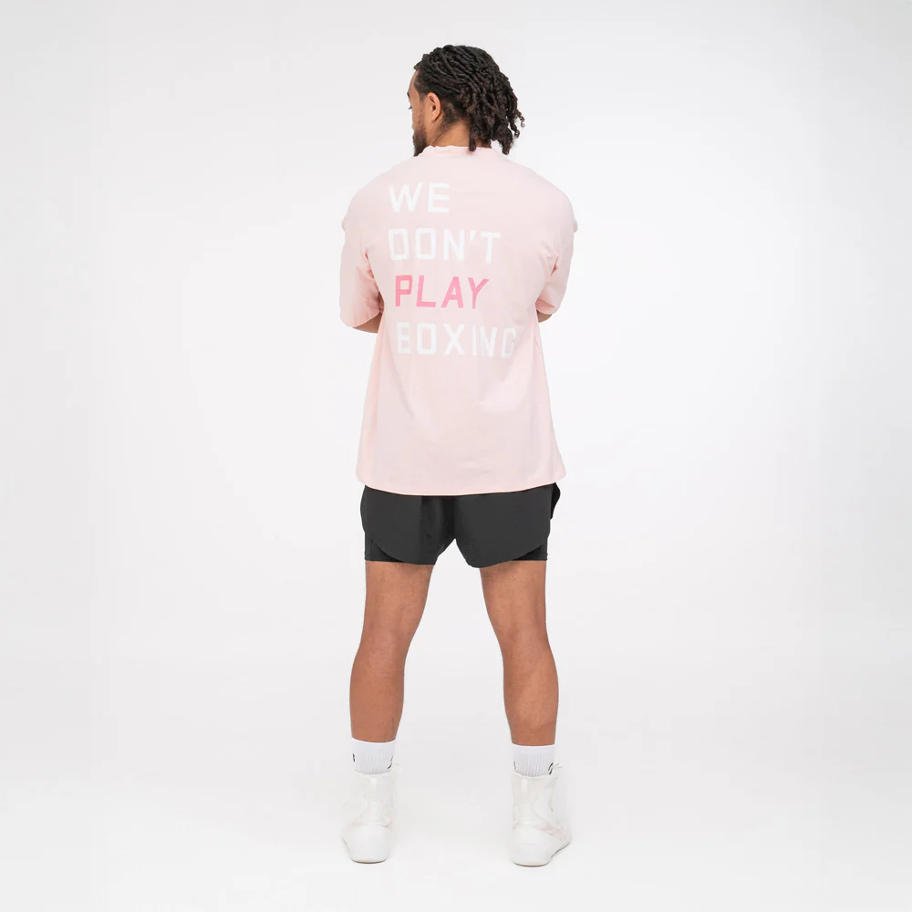 Camiseta Boxraw We Don't Play Boxing Oversize Rosa  - Image 7