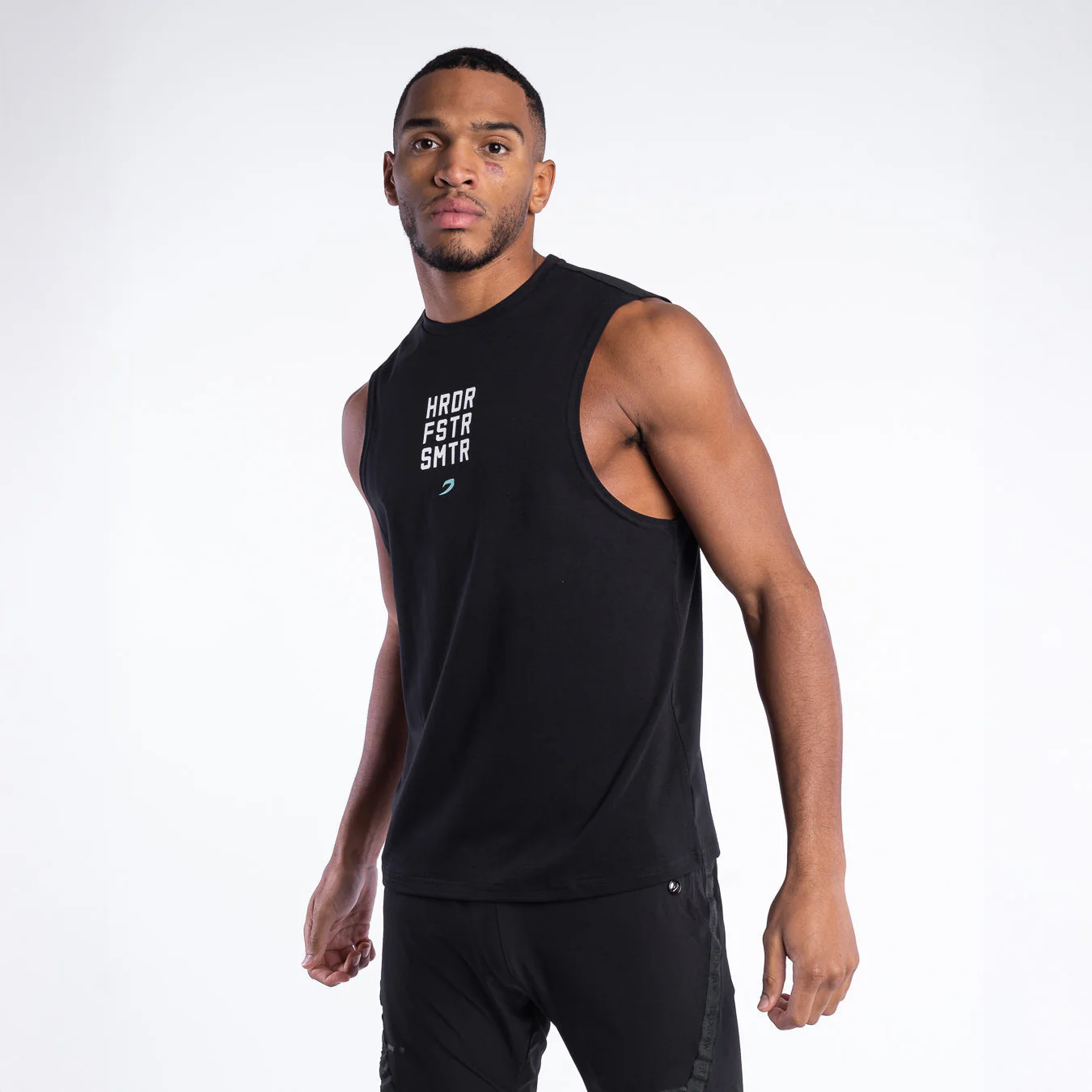 Camiseta sin mangas Boxraw HRDR FSTR SMTR Negro  - Image 5