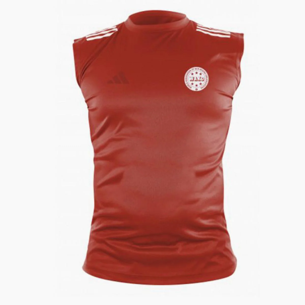 Camiseta sin mangas kickboxing Adidas Punch Line WAKO Rojo