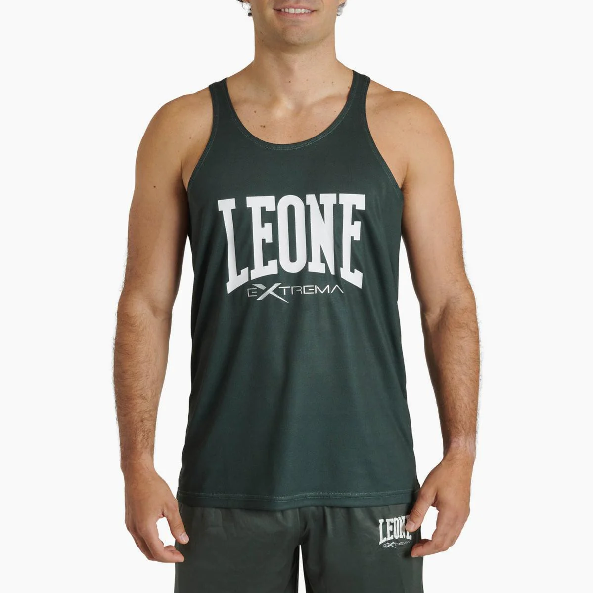 Camiseta sin mangas Leone Logo ABX118 Verde 