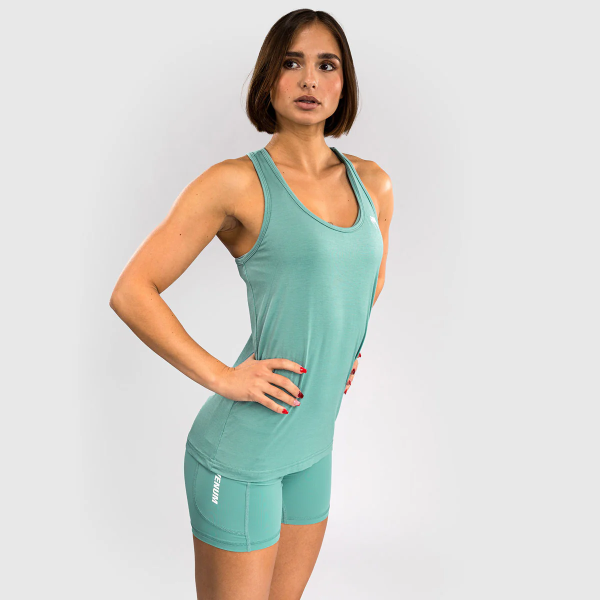 Camiseta sin mangas Mujer Venum Essential Verde agua  - Image 3