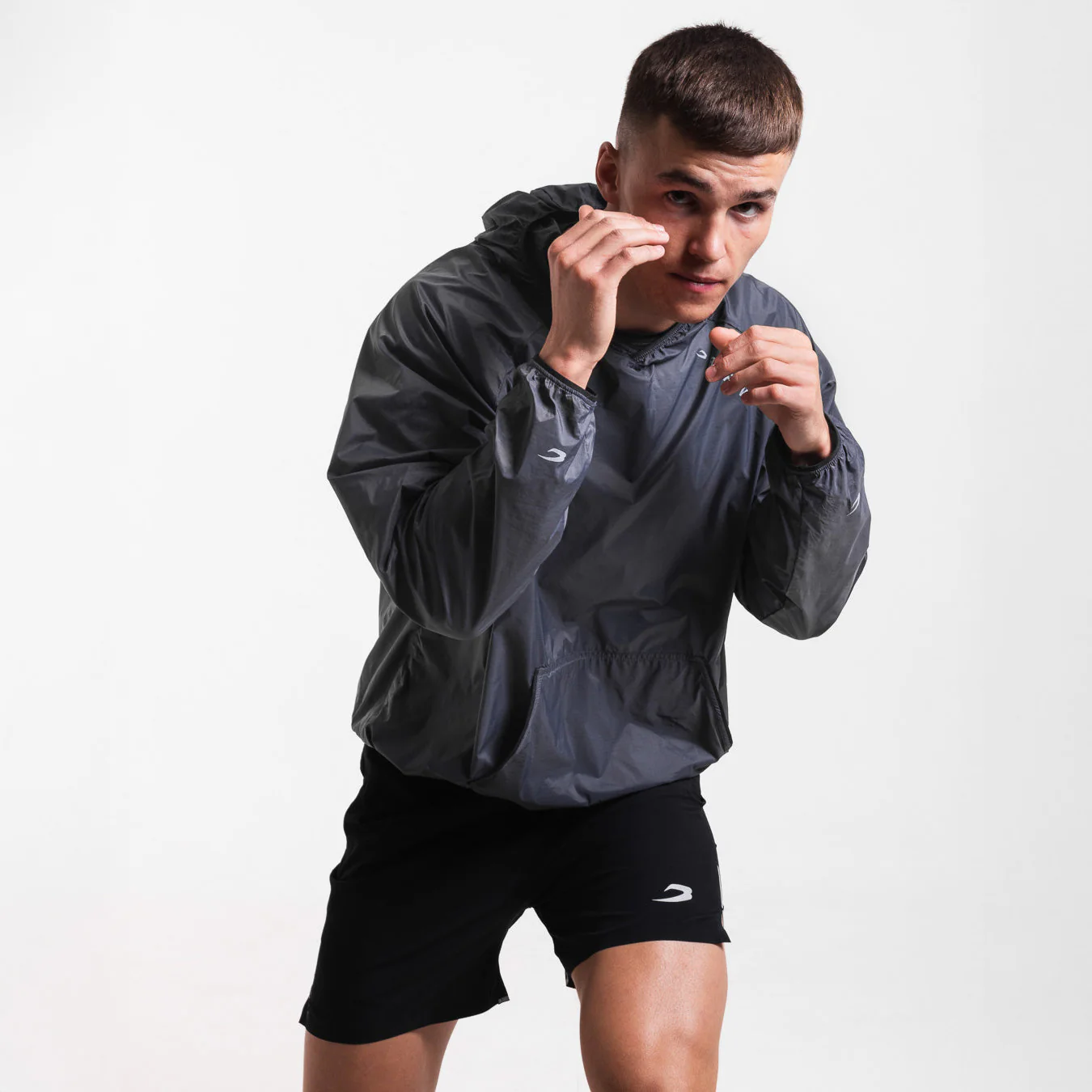 Chaqueta cortavientos Boxraw Genaro Oversize negra - Image 3