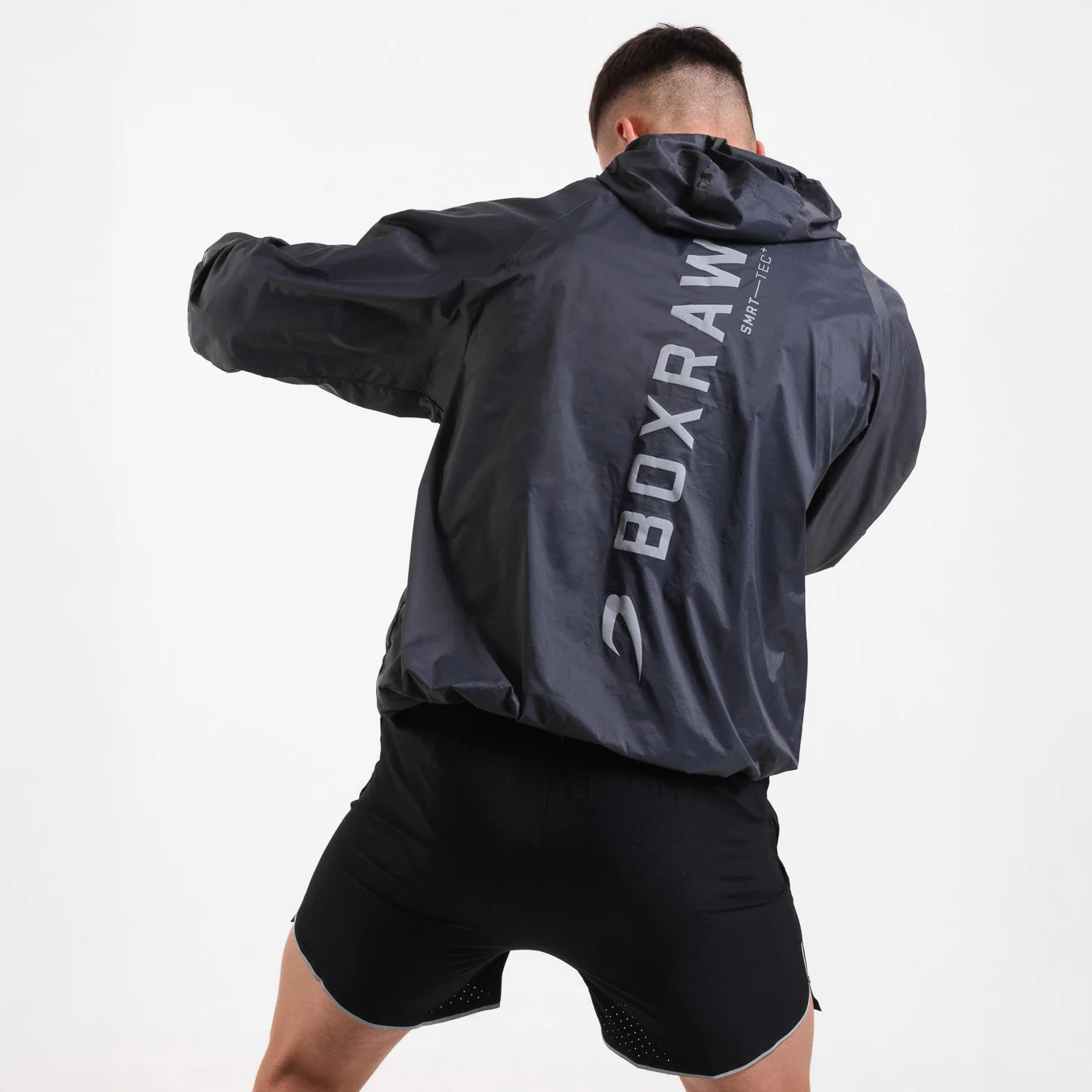 Chaqueta cortavientos Boxraw Genaro Oversize negra - Image 4