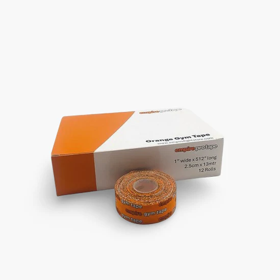Cinta naranja Empire Gym Tape 2,5 cm x 13 m - Caja de 12 uds