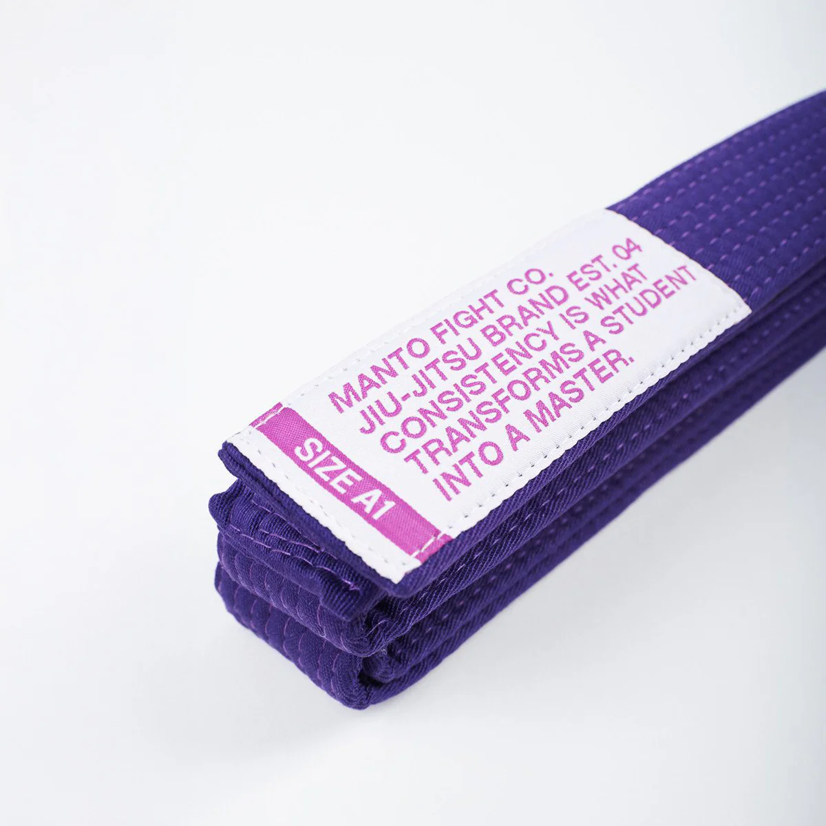 Cinturón BJJ Manto Motto Violeta  - Image 2