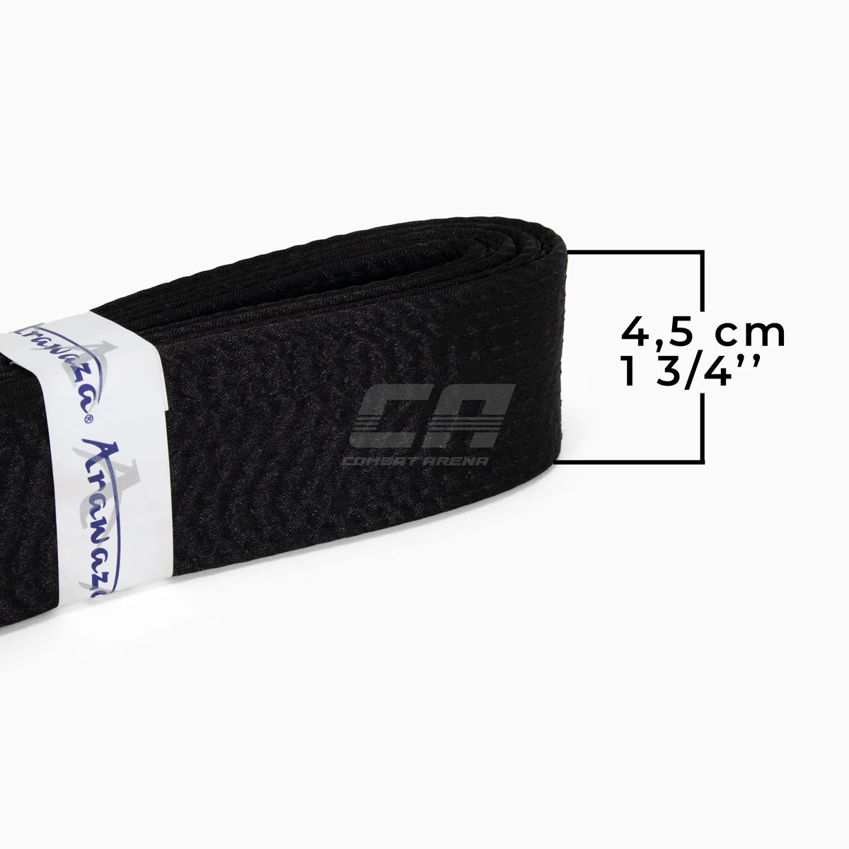 Cinturón negra Arawaza satén 44 mm  - Image 3