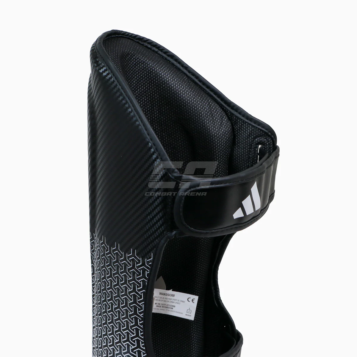 Espinilleras con parapiede Adidas Pro Kickboxing WAKO Negro-blanco  - Image 4
