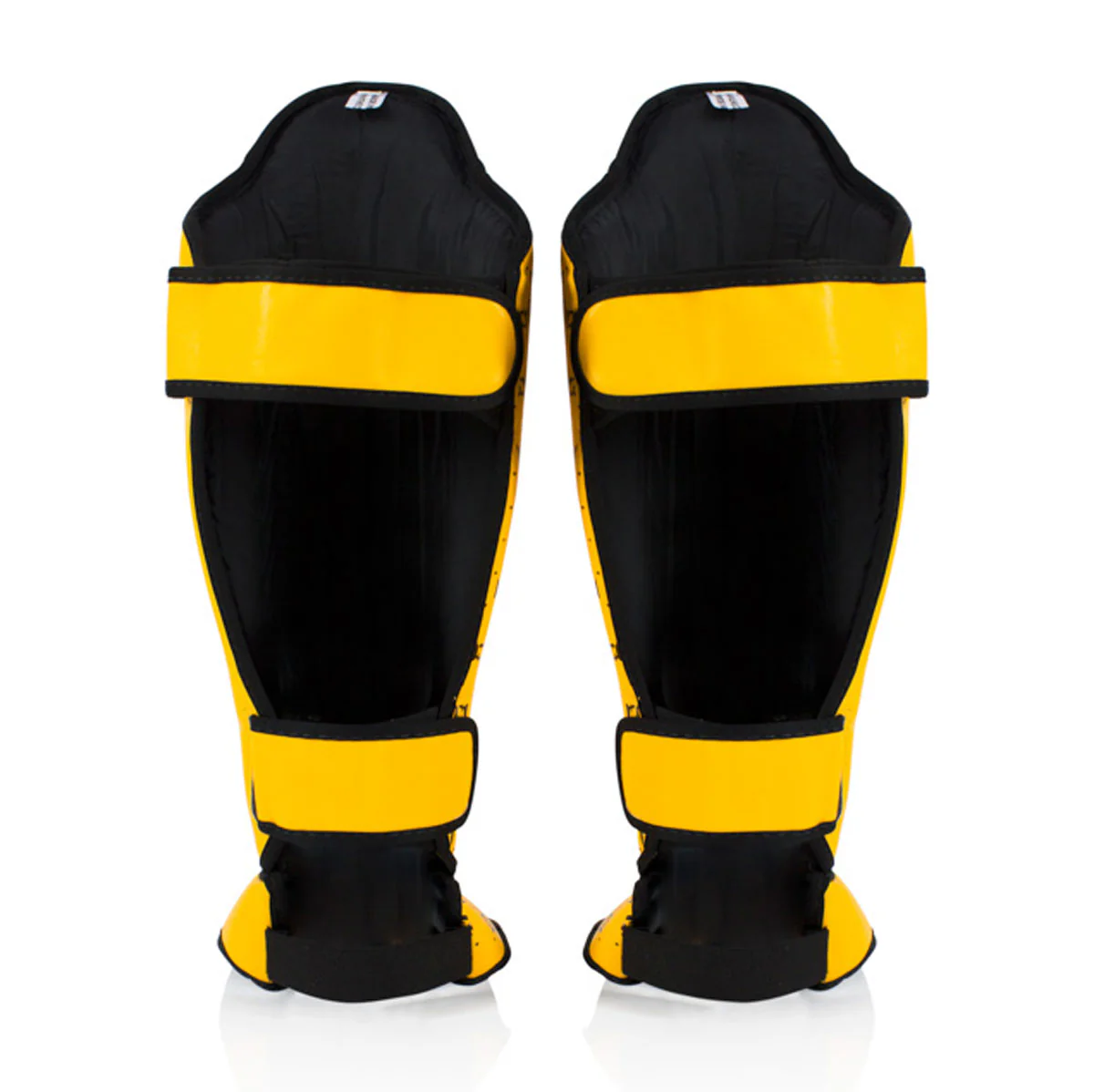Espinilleras Fairtex Competición SP5 con parapiés Amarillo - Image 4