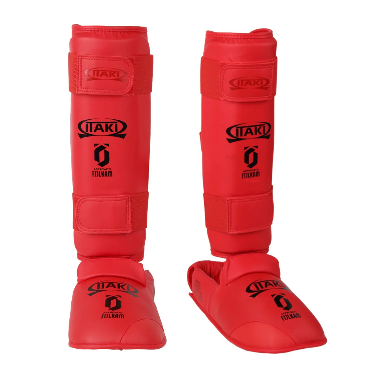 Espinilleras Karate Kumite Itaki con protectores de pies FIJLKAM art.413FIJ  - Image 6