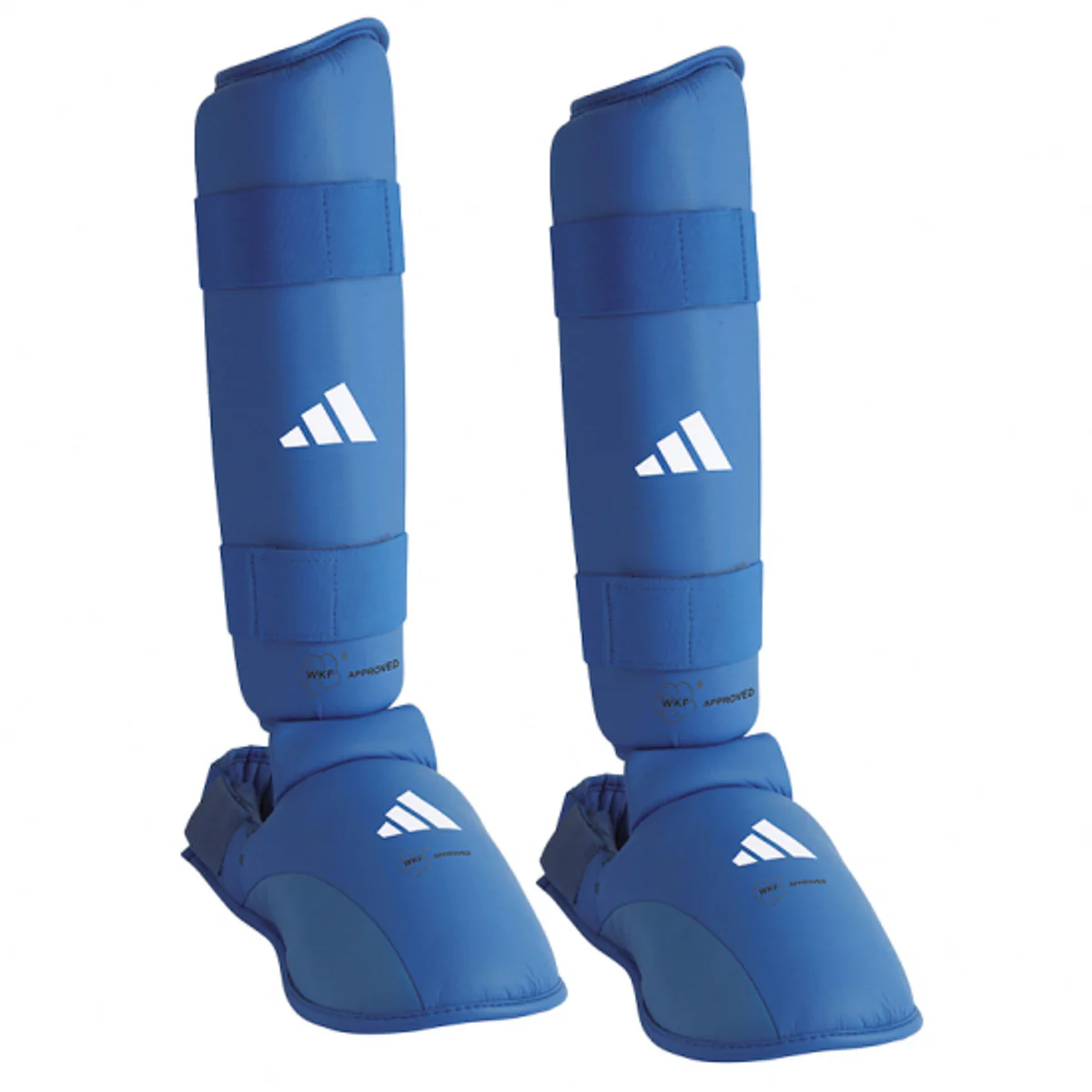 Espinilleras y Parapiedi Adidas Rojo y Azul Homologados WKF  - Image 4