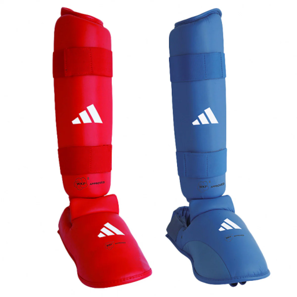 Espinilleras y Parapiedi Adidas Rojo y Azul Homologados WKF  - Image 7