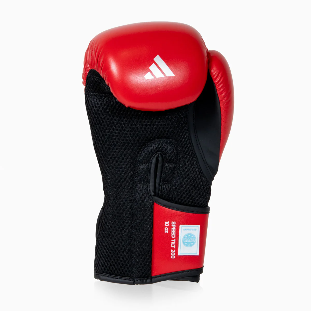 Guantes de boxeo Adidas Speed Tilt 200 WAKO 10 Oz Rojo-negro-plata  - Image 3