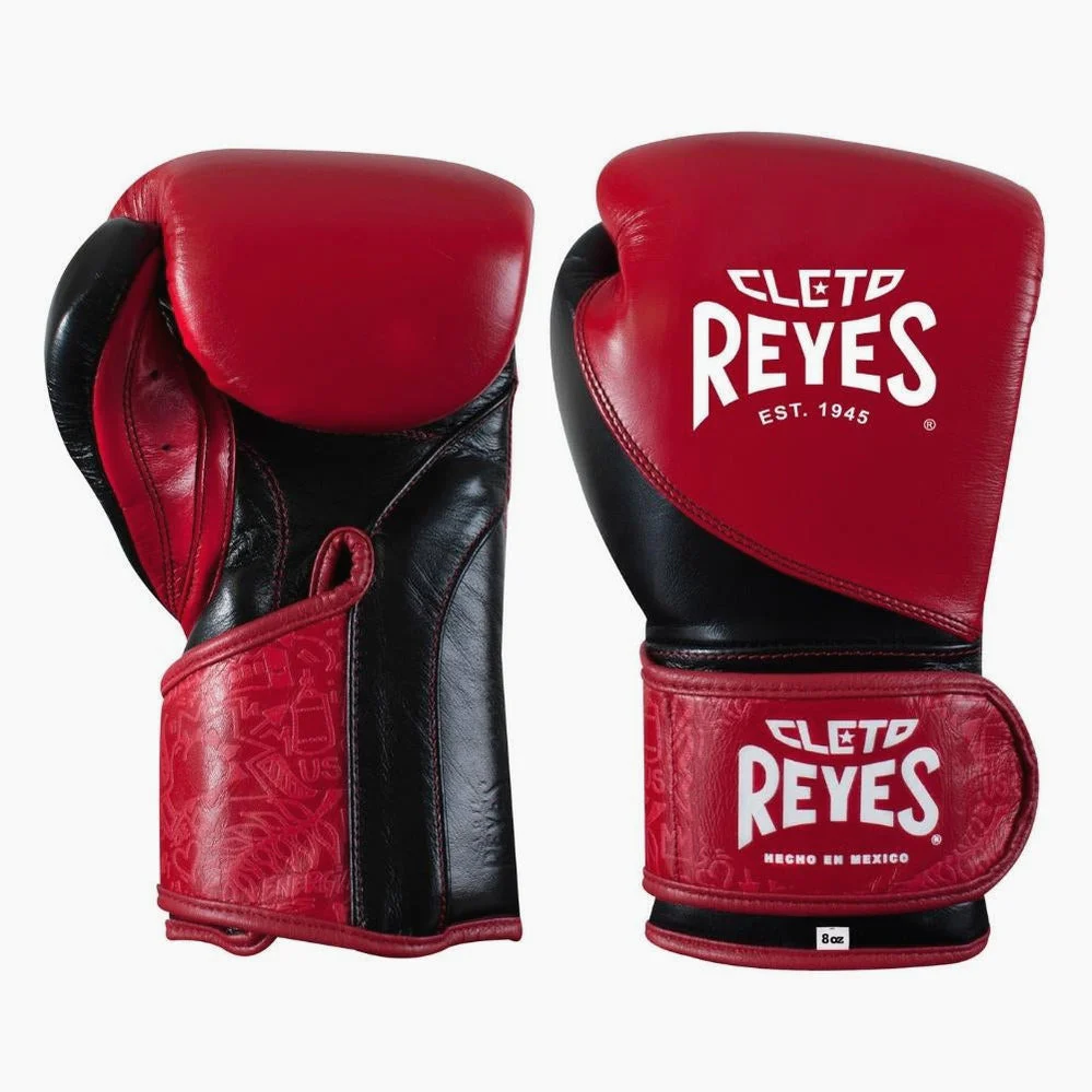 Guantes de boxeo Cleto Reyes High Precision Entrenamiento CE7 Rojo-Negro - Image 2