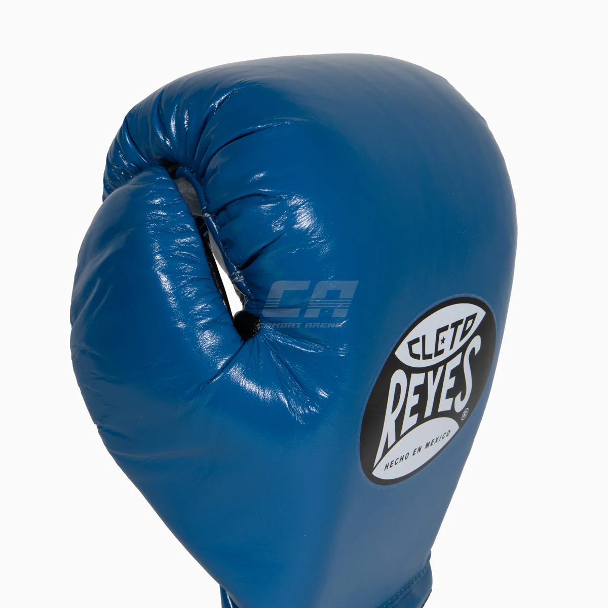 Guantes de boxeo Cleto Reyes Profesional CB2 Azul-negro con cordones - Image 5