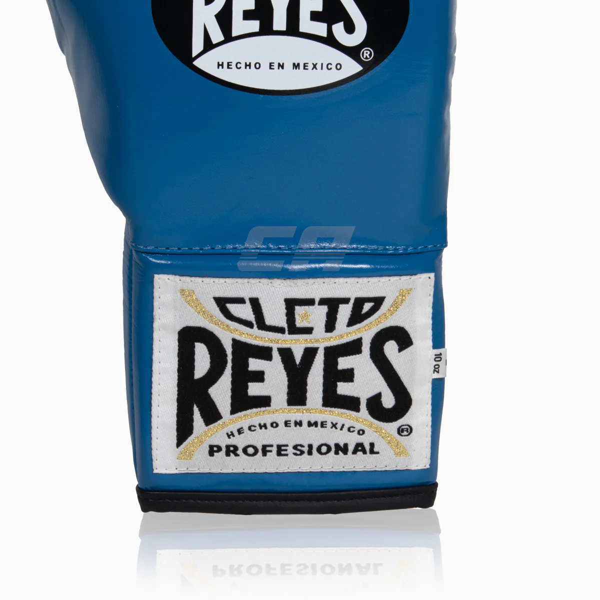 Guantes de boxeo Cleto Reyes Profesional CB2 Azul-negro con cordones - Image 8