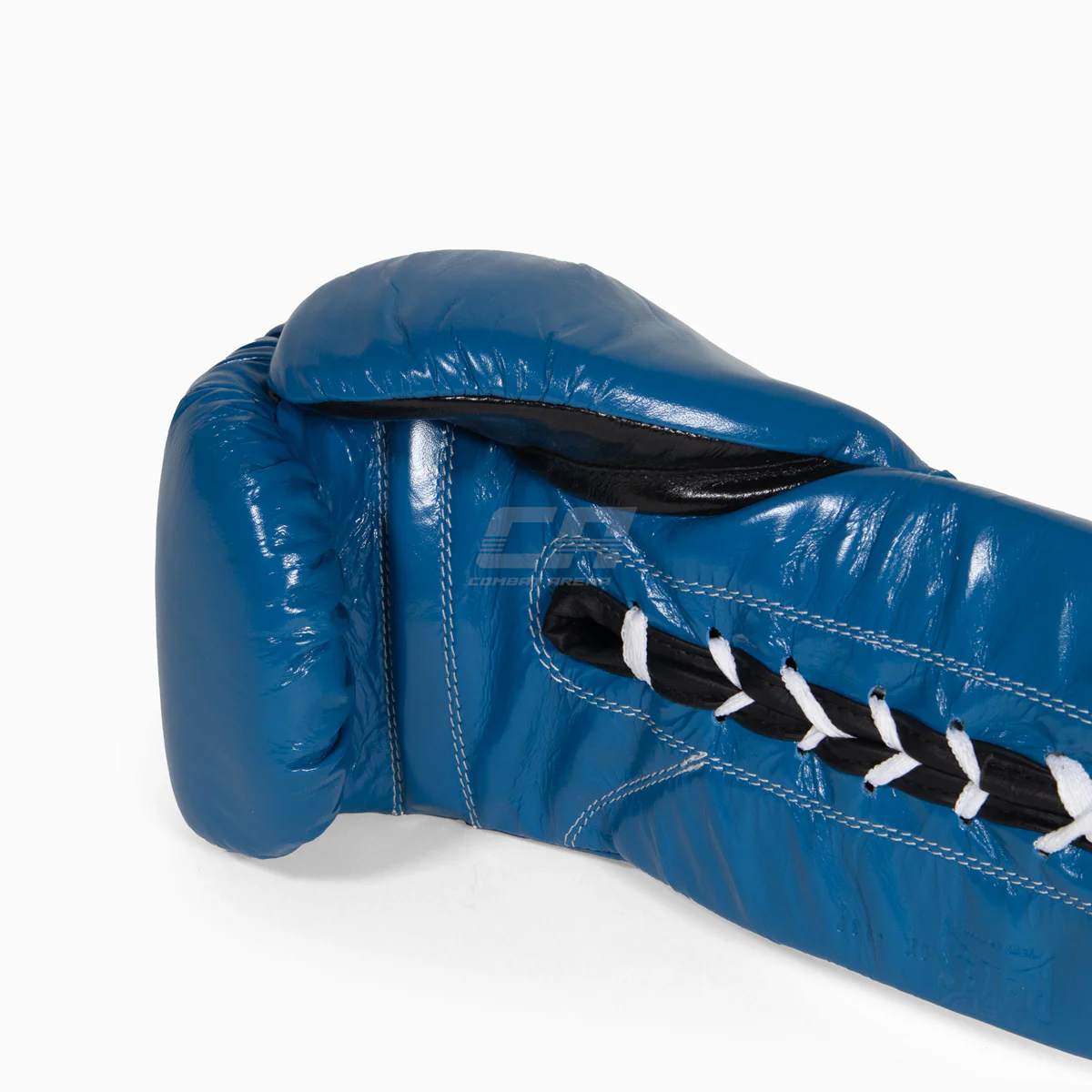 Guantes de boxeo Cleto Reyes Profesional CB2 Azul-negro con cordones - Image 9