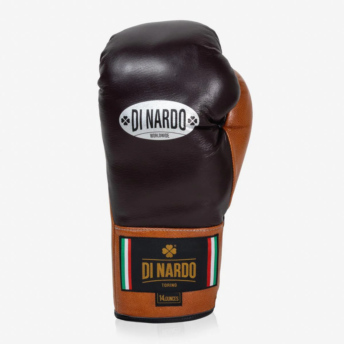 Guantes de boxeo Di Nardo con Cordones 14 Oz Borgoña-coñac  - Image 4