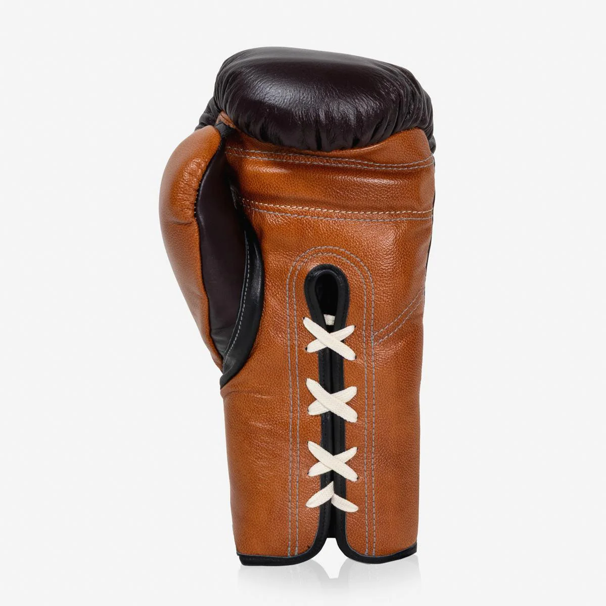 Guantes de boxeo Di Nardo con Cordones 14 Oz Borgoña-coñac  - Image 5