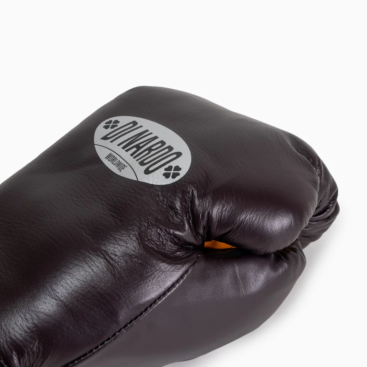 Guantes de boxeo Di Nardo con Velcro 16 Oz Borgoña-amarillo  - Image 10