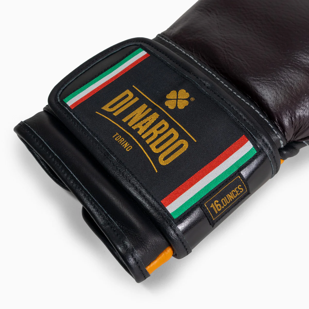 Guantes de boxeo Di Nardo con Velcro 16 Oz Borgoña-amarillo  - Image 11