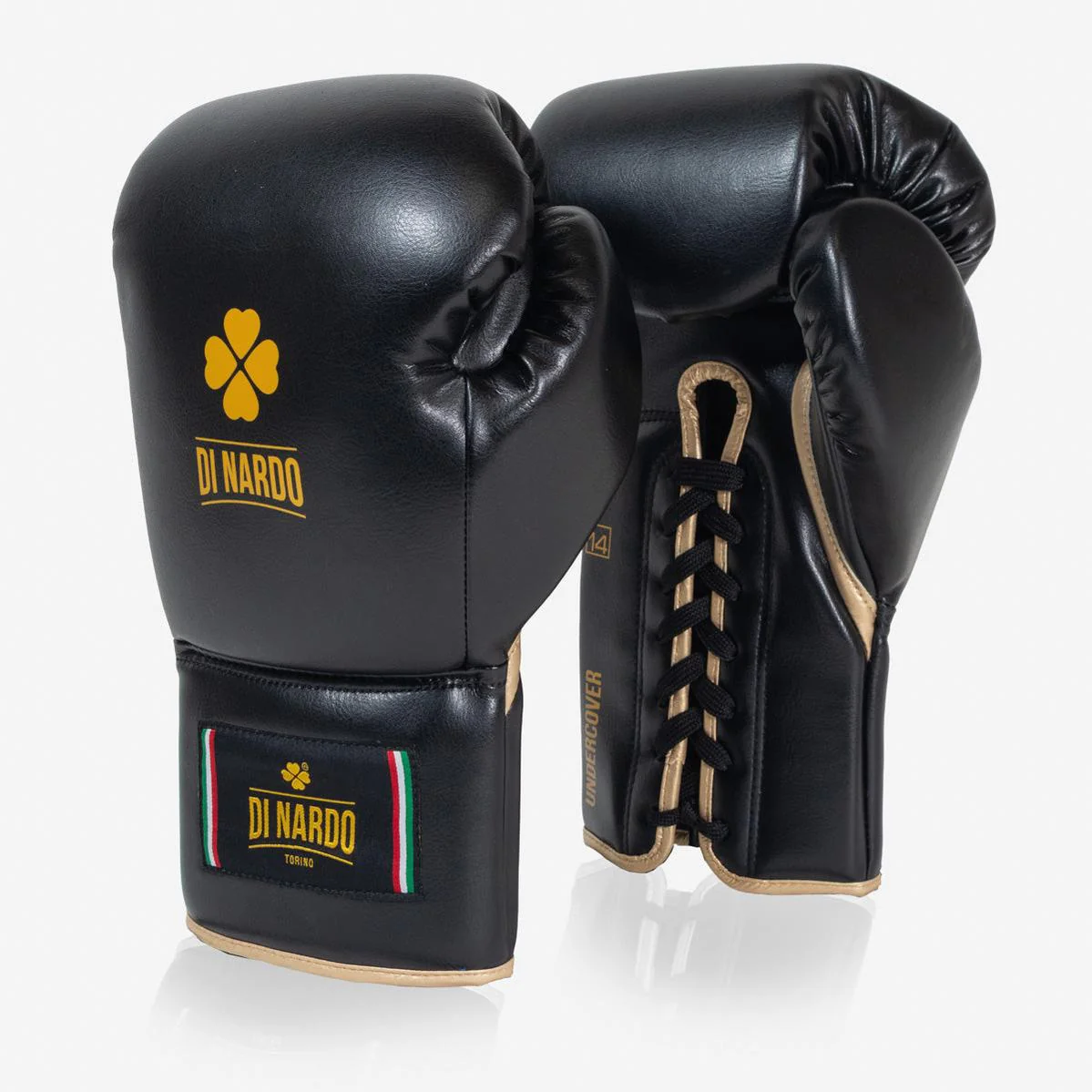 Guantes de boxeo Di Nardo Encubierto con Cordones Negro-oro  - Image 2