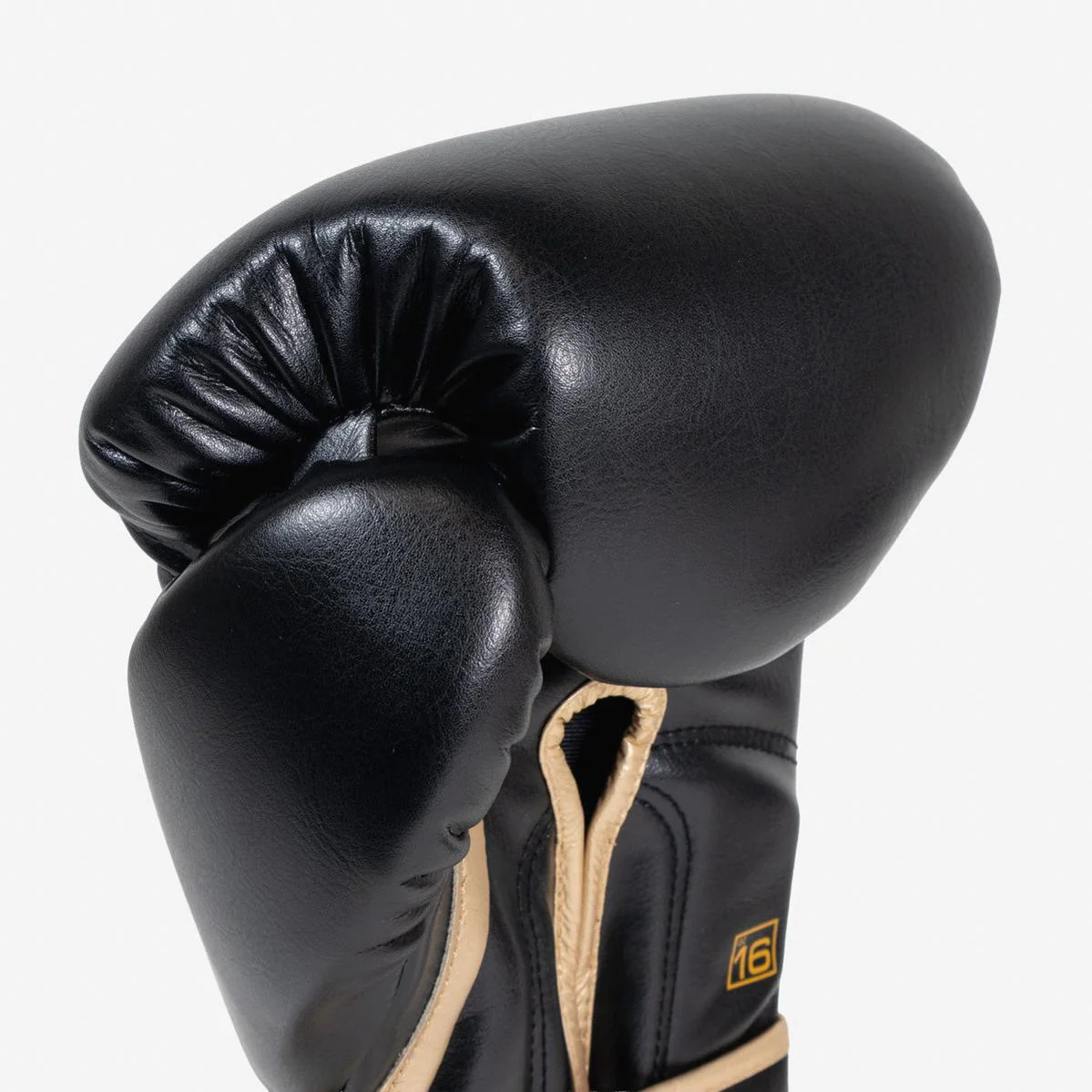 Guantes de boxeo Di Nardo Encubierto con Velcro Negro-oro  - Image 7