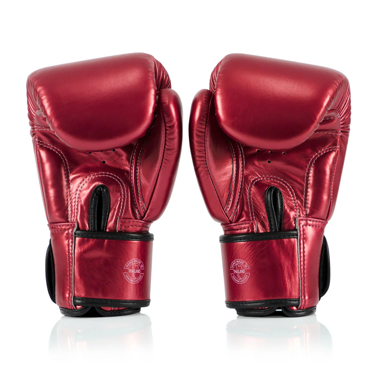 Guantes Muay Thai Fairtex Metálico BGV22 Rojo - Image 4