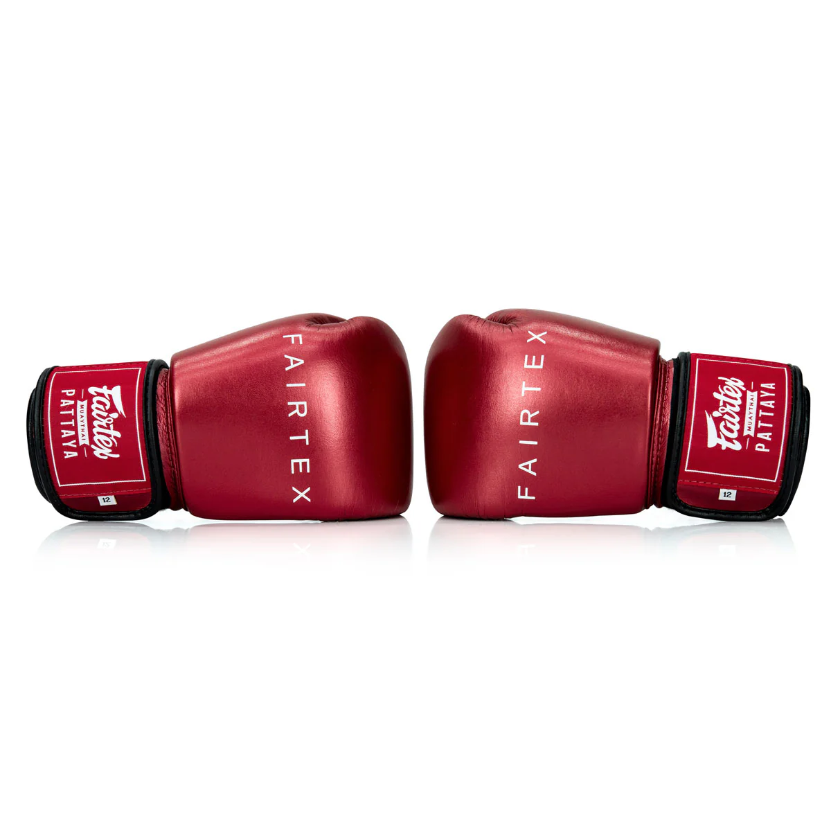 Guantes Muay Thai Fairtex Metálico BGV22 Rojo - Image 5