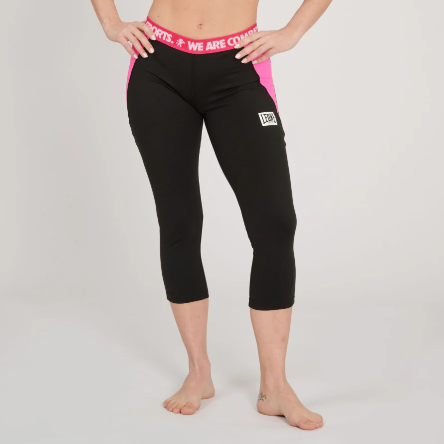 Leggings capri mujer Leone Logo Wacs ABX149 - Image 2