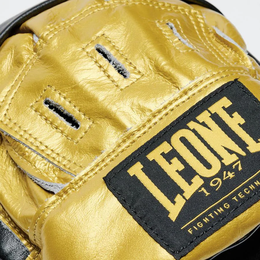 Manoplas de boxeo Leone Speed Línea GM510 Negro-oro - Image 6