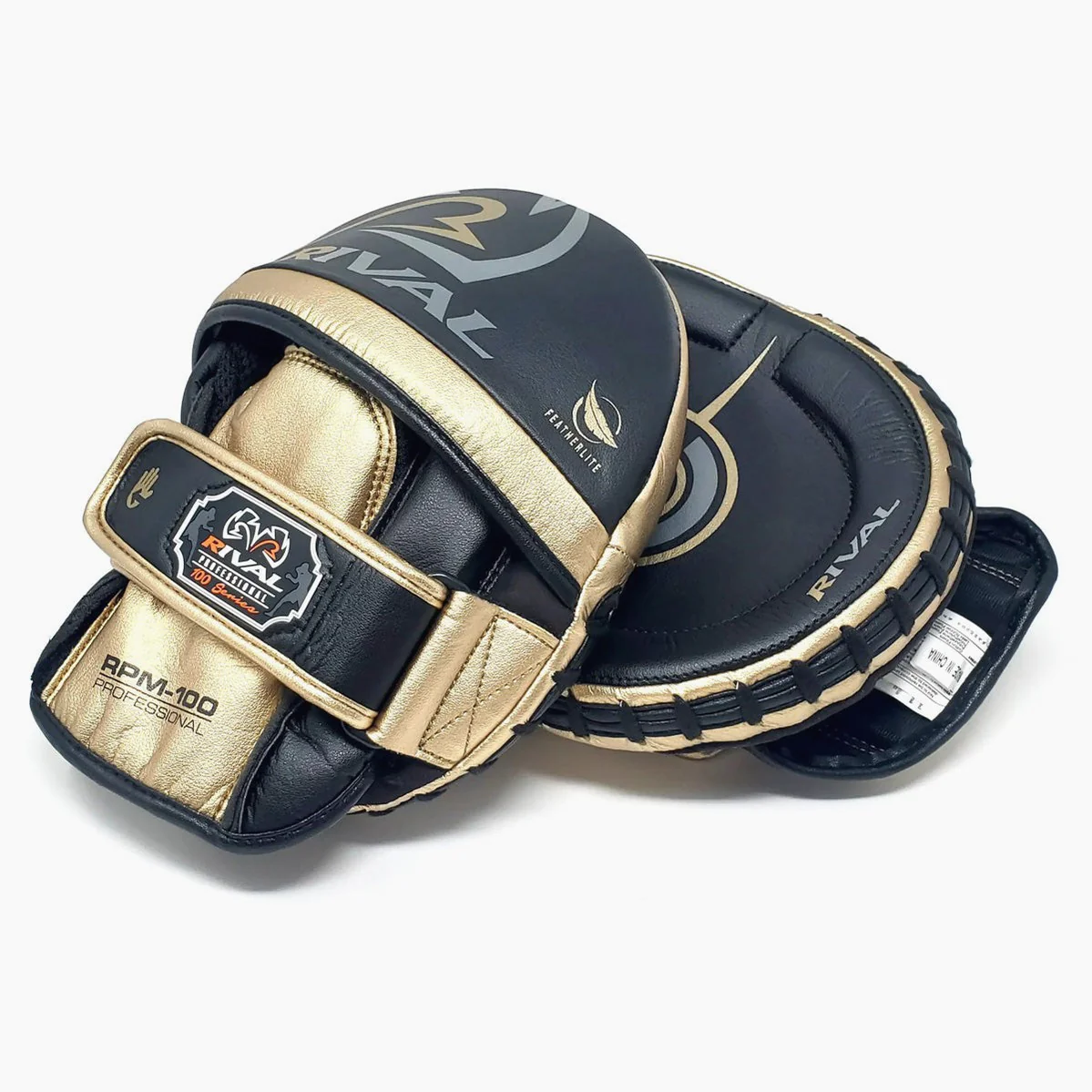 Manoplas de boxeo Rival Professional RPM100 Negro-Oro - Image 3