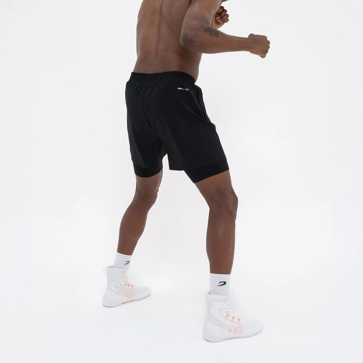 Pantalones cortos de entrenamiento Boxraw 2 en 1 Valdes Negro - Image 3