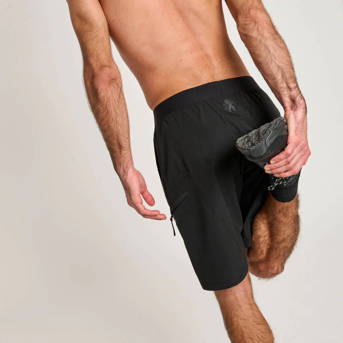 Pantalones cortos de entrenamiento Leone Black Lion ABX312 Negro  - Image 2