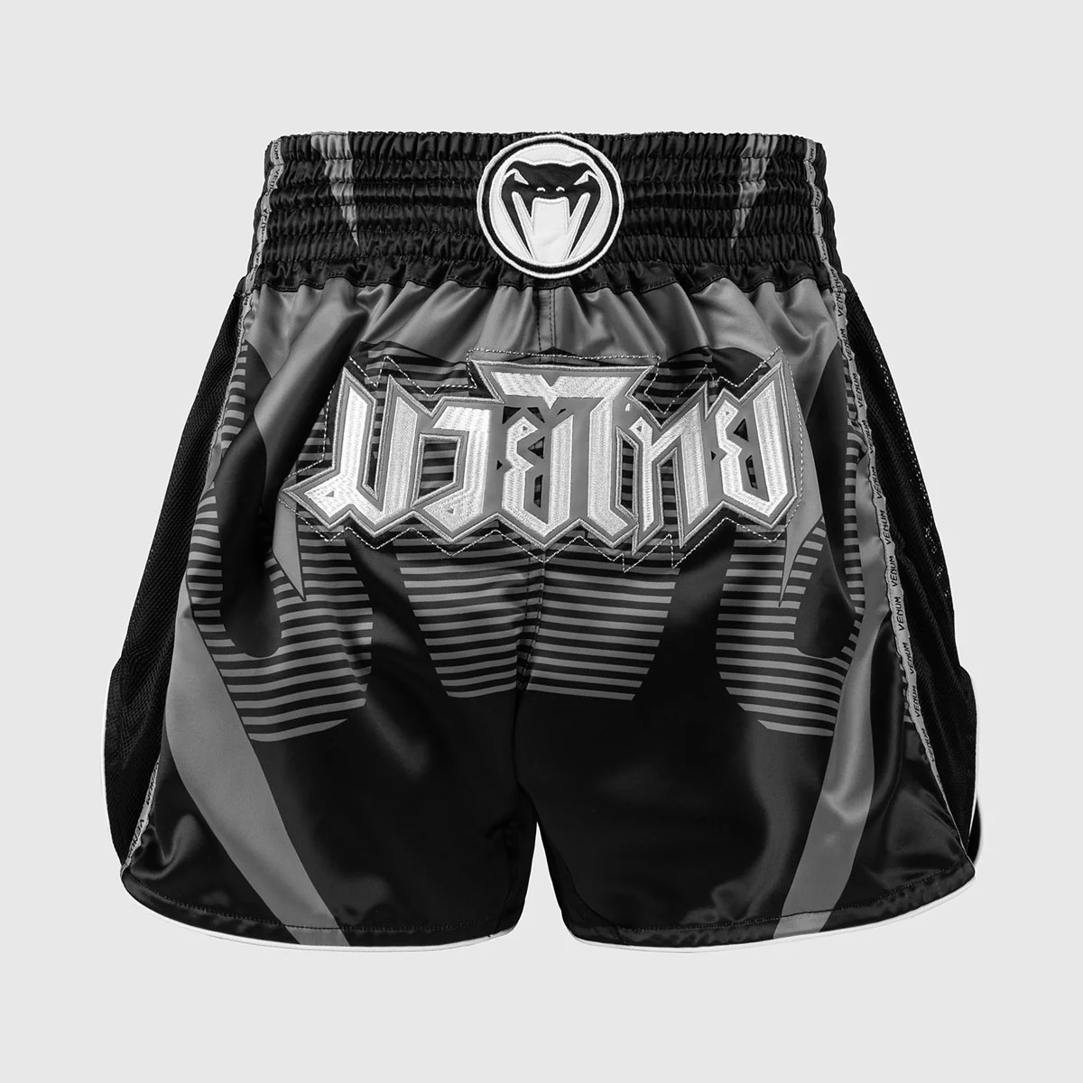Pantalones cortos kick-tailandés Venum Adrenaline Negro-gris 