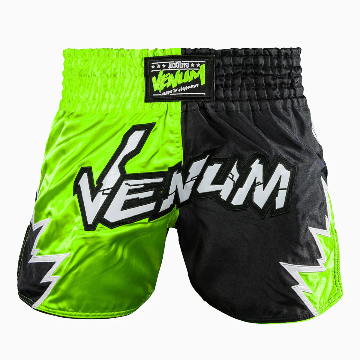 Pantalones cortos kick-tailandés Venum Inferno 2.0 Verde-negro