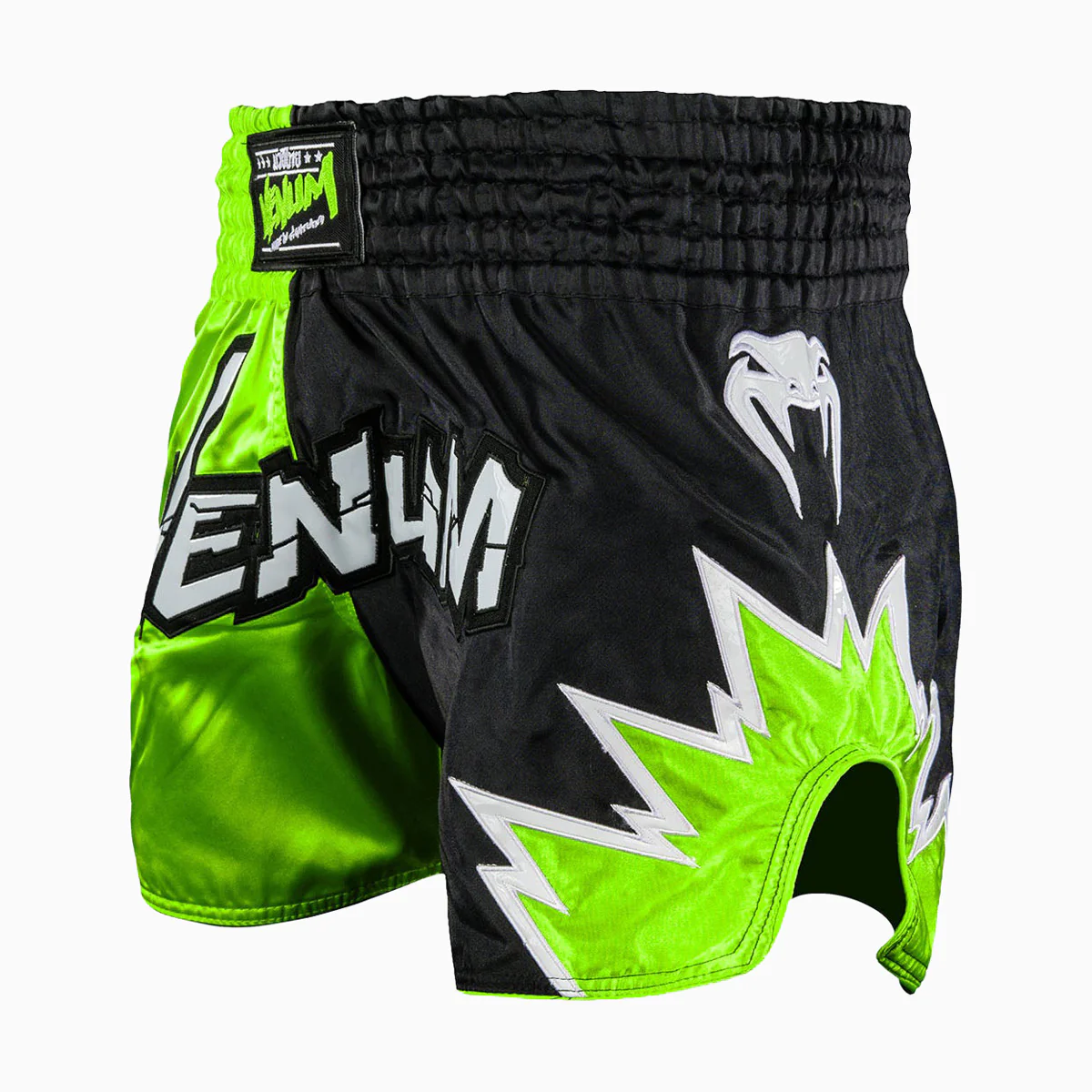 Pantalones cortos kick-tailandés Venum Inferno 2.0 Verde-negro - Image 3
