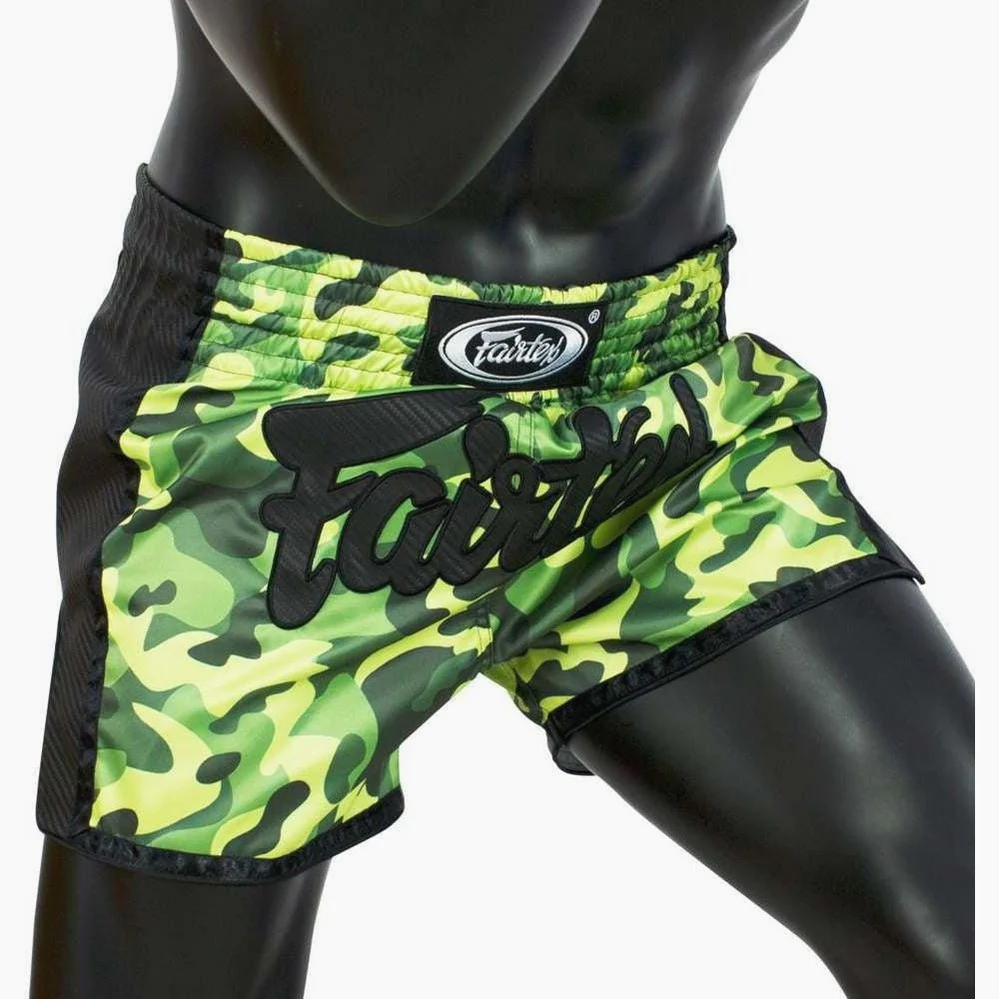 Pantalones kick-thai Fairtex BS1710 Camo Verde - Image 3