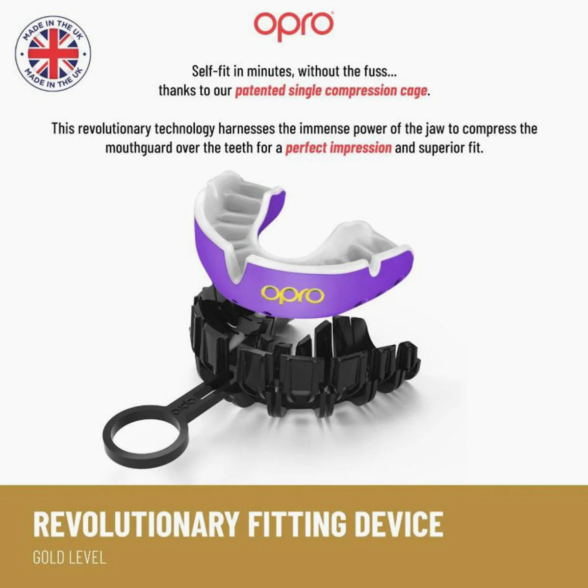 Protector bucal Opro Gold Self-Fit UFC  - Image 4