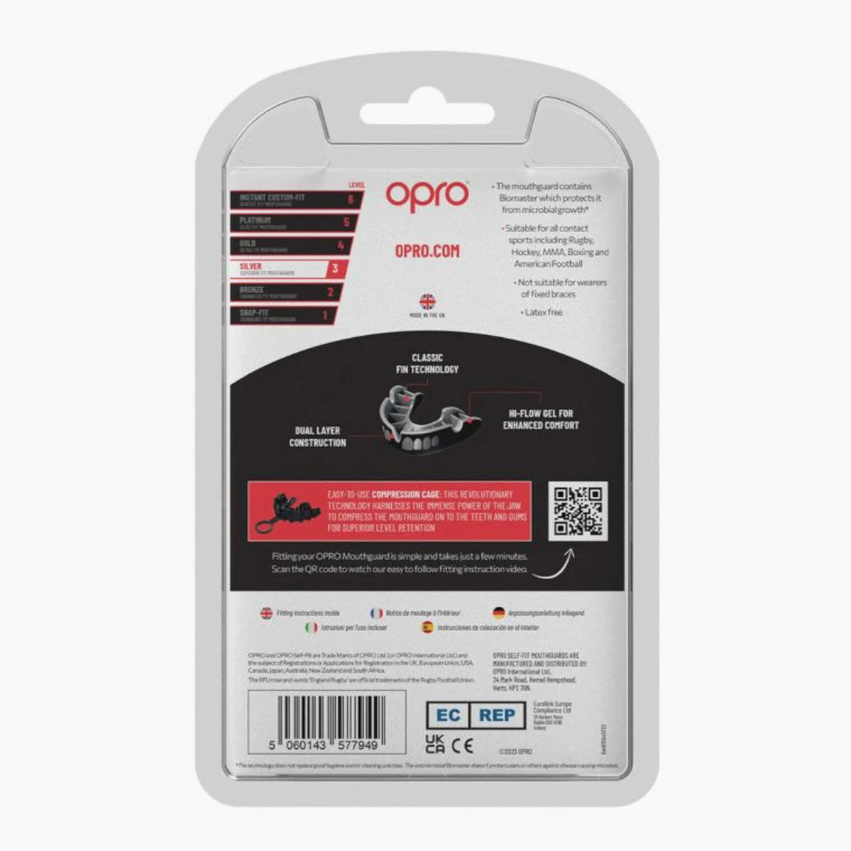 Protector bucal Opro Silver Autoajustable - Image 13