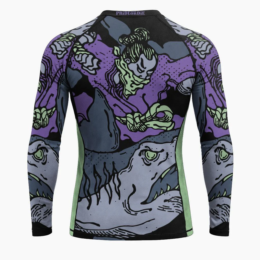 Rashguard Pride or Die Dangerous Water V2 mangas largas - Image 3