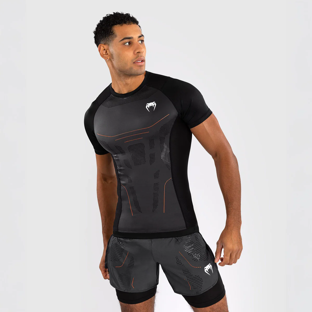 Rashguard Venum Technical 3.0 mangas cortas Grafito - Image 2