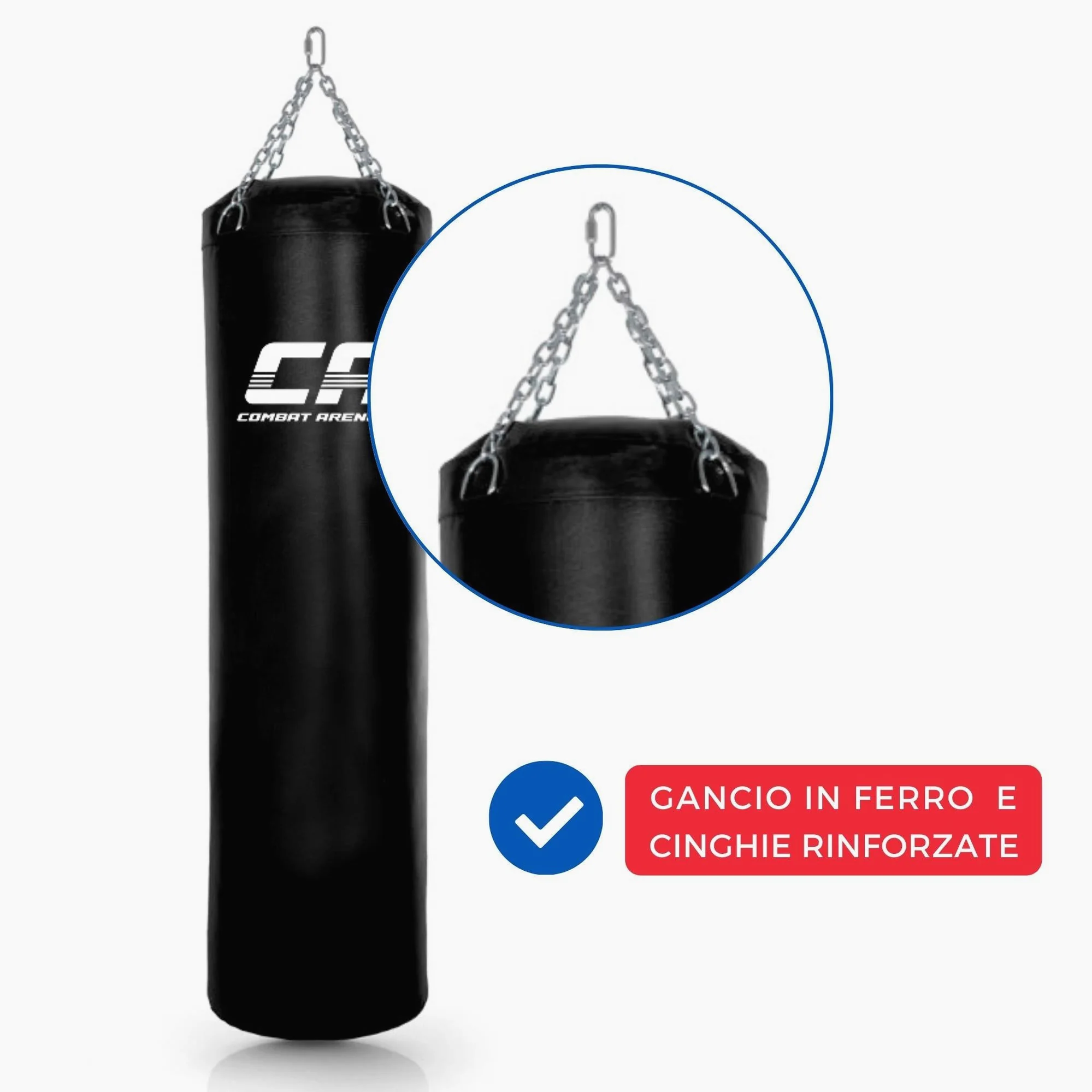 Saco de boxeo Combat Arena Entrenamiento PRO 40 Kg Negro - Image 7